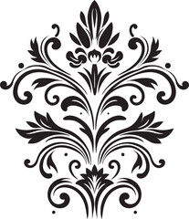 Exquisite Engravings Vector Emblem Design Refined Sophistication Black Ornament Emblem