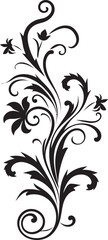 Elegant Etchings Decorative Emblem Icon Ornate Embellishments Black Vector Design