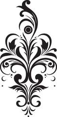 Timeless Charm Vector Element Design Intricate Style Black Logo