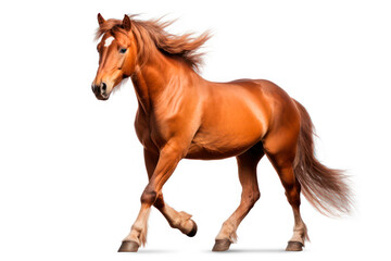 Obraz na płótnie Canvas brown horse on a transparent background, png file