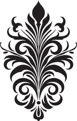 Elegant Simplicity Black Decorative Icon Refined Decor Ornament Vector Design
