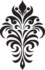 Refined Sophistication Vector Ornament Elegant Simplicity Black Decorative Icon
