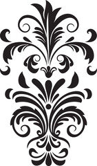 Minimalistic Elegance Decorative Vector Icon Refined Ornamental Touch Black Design Icon