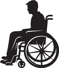 Accessible Drive Vector Wheelchair Icon Equal Mobility Disabled Vector Emblem