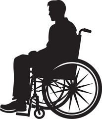 Mobility Freedom Vector Wheelchair Design Empowering Access Disabled Vector Icon