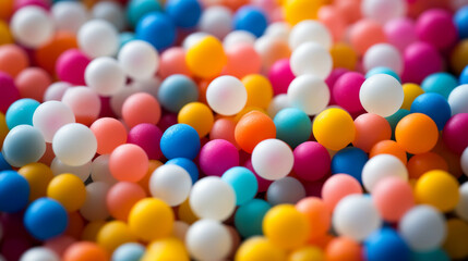Fototapeta premium There were piles of colorful beads.