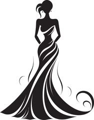 Designers Craft Designer Dress Icon Elegant Simplicity Black Logo Dress