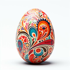 Fototapeta premium Draw patterns on eggshells during various festivals.