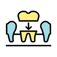 Cover Dental Dentistry Filled Outline Icon