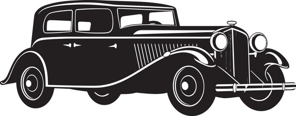 Vintage Radiance Black Car Vintage Retro Classic Vintage Car Emblem