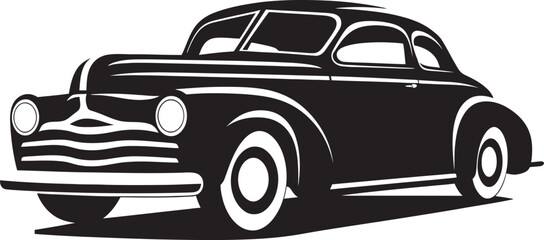 Vintage Legacy Car Logo Icon Design Old School Elegance Black Car