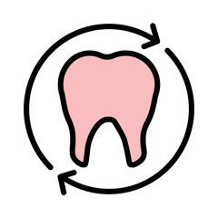 Care Dental Health Filled Outline Icon
