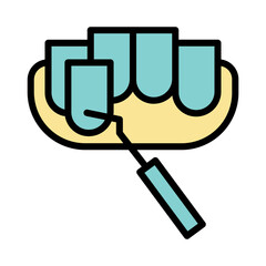 Care Dental Mouth Filled Outline Icon