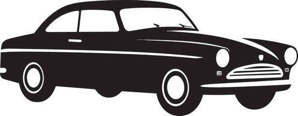 Retro Classics Car Logo Design Classic Elegance Black Vintage Car
