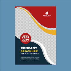 cover company profile or brochure template layout design