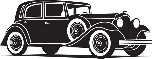 Timeless Treasures Black Vintage Emblem Vintage Drive Vintage Car Emblem