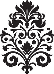Classic Etchings Vintage Filigree Emblem Elegant Artistry Black Logo Design