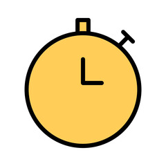 Stopwatch Time Timer Filled Outline Icon