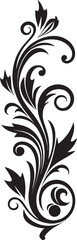 Filigree Finesse Black Logo Emblem Victorian Elegance Vintage Filigree Icon