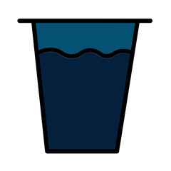 Box Water Gym Filled Outline Icon