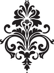 Opulent Mastery Logo Filigree Emblem Baroque Craftsmanship Vintage Emblem Icon