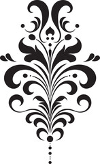 Artistic Echoes Vintage Logo Emblem Filigree Reverence Black Emblem Design