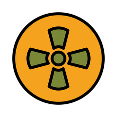 Fan Garden Tool Filled Outline Icon