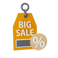 3d Icon Big Sale Tag