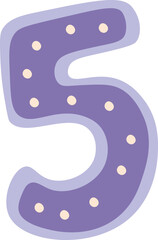 5 Digit Cartoon Alphabet