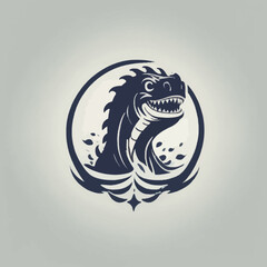 Sea Monster Logo Design EPS format Very Cool