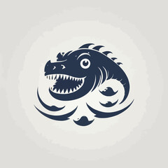 Sea Monster Logo Design EPS format Very Cool
