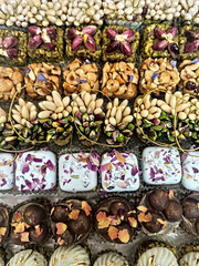 Lille, December 2023 - Food trays prepared for a thesis presentation - Tunisian pastries