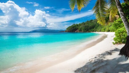 Paradise islands with clear water and clean sand on the beach.