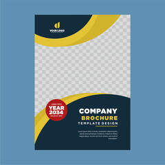 Obraz premium cover company profile or brochure template layout design