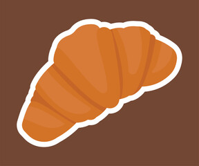 Bread and bakery vector design art. Cute icon of kinds of fresh tasty bread 