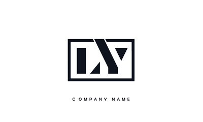 Obraz premium LY, YL, L, Y Abstract Letters Logo Monogram