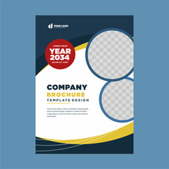 Obraz premium cover company profile or brochure template layout design
