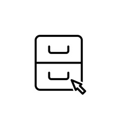 Vector Archive Line Icon