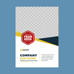 cover company profile or brochure template layout design