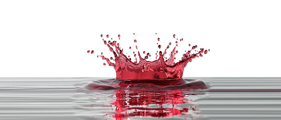 red wine splash