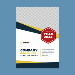 cover company profile or brochure template layout design