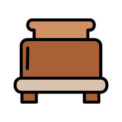 Bread Toaster Tool Filled Outline Icon