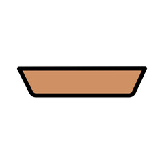 Food Plate Tool Filled Outline Icon