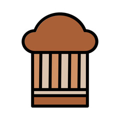 Hat Kitchen Tool Filled Outline Icon