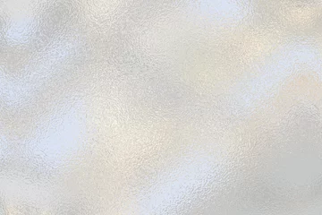 Deurstickers Light matte surface. Frosted glass. White gray gradient background  © zenobillis
