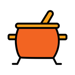 Kitchen Cook Tool Filled Outline Icon