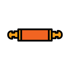 Pin Rolling Tool Filled Outline Icon
