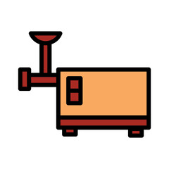 Cooking Food Shredder Filled Outline Icon