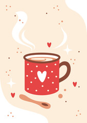 Romantic Love Coffee Card