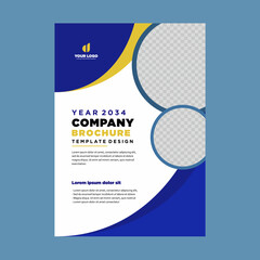 cover company profile or brochure template layout design